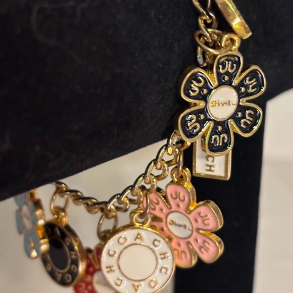 Beautiful Coach Charm Bracelet with 11 Charms and Coach Pouch - 7 inches - Picture 15 of 16
